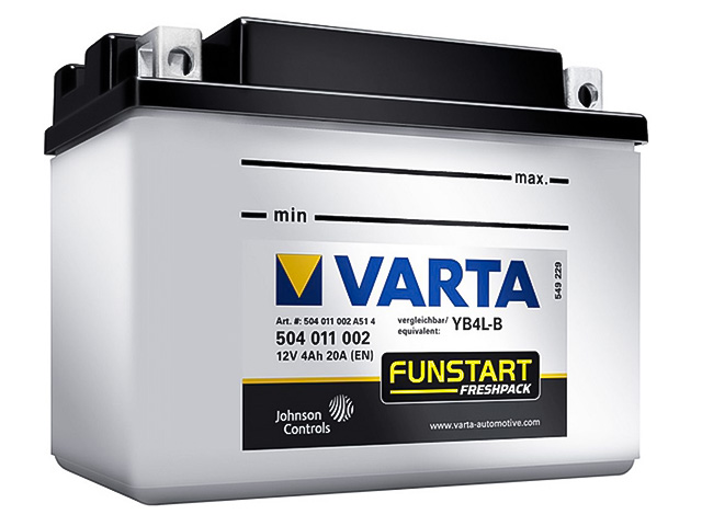 Аккумулятор мотоциклетный VARTA 504 011 002 A514